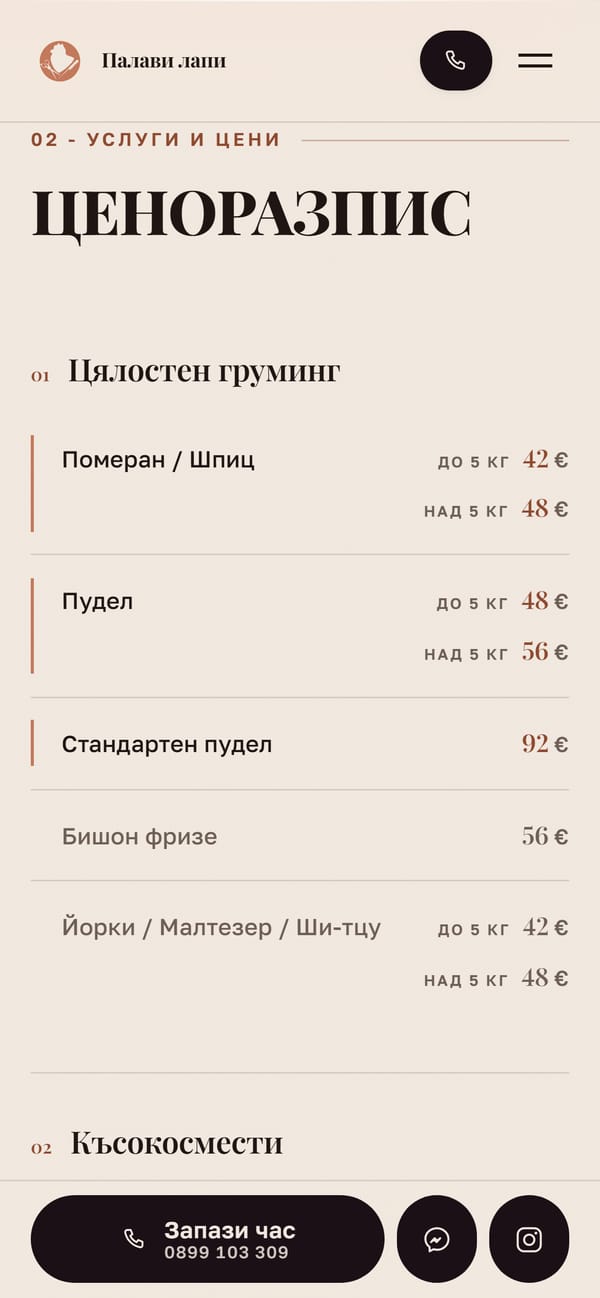 Ценоразписът на телефон, с лентата за записване в долната част на екрана.